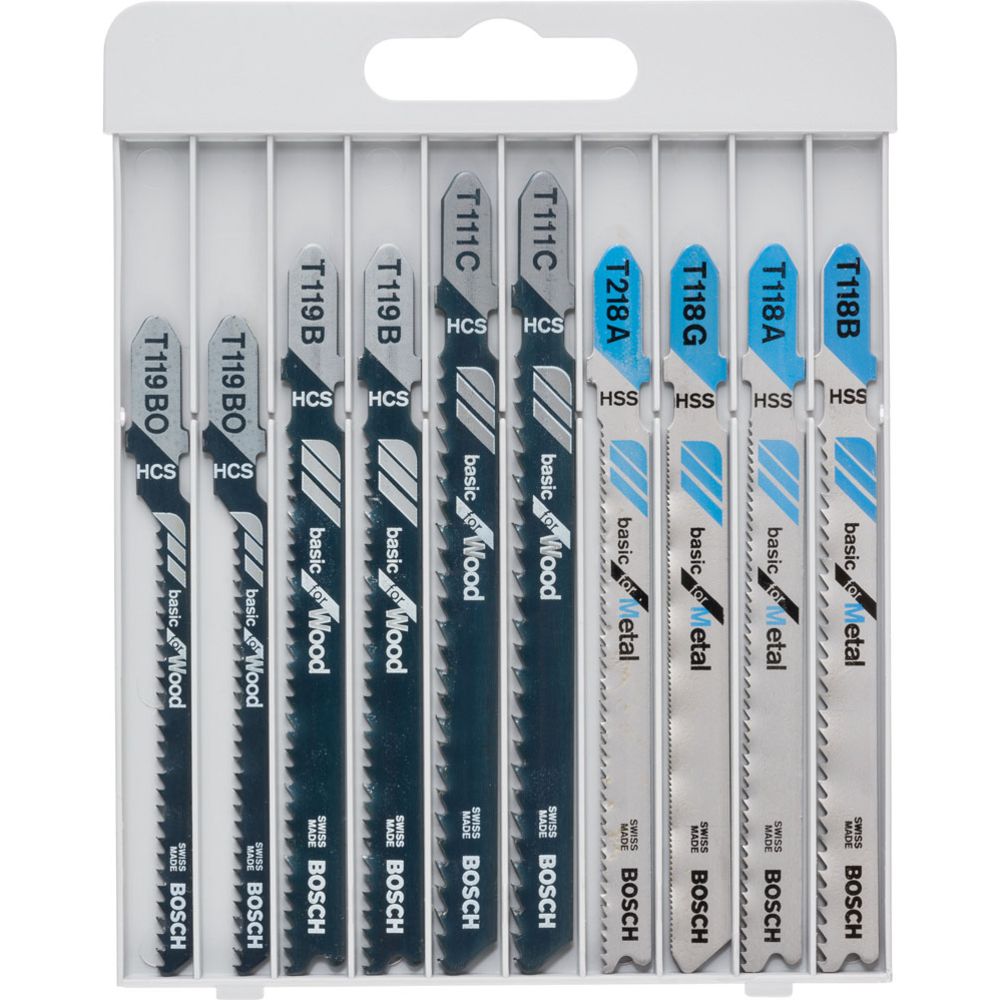 Bosch Basic for Metal and Wood 10-osaline tikksae terakomplekt