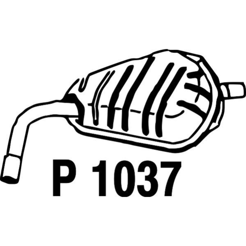 Bakre ljuddämpare 14-1037