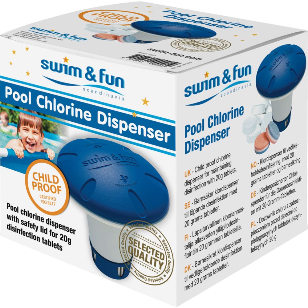 Swim & Fun kemikaliedispenser