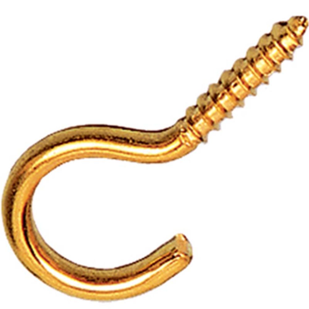 Pisla 500 skruvkrok mässing 50 mm 4 st.