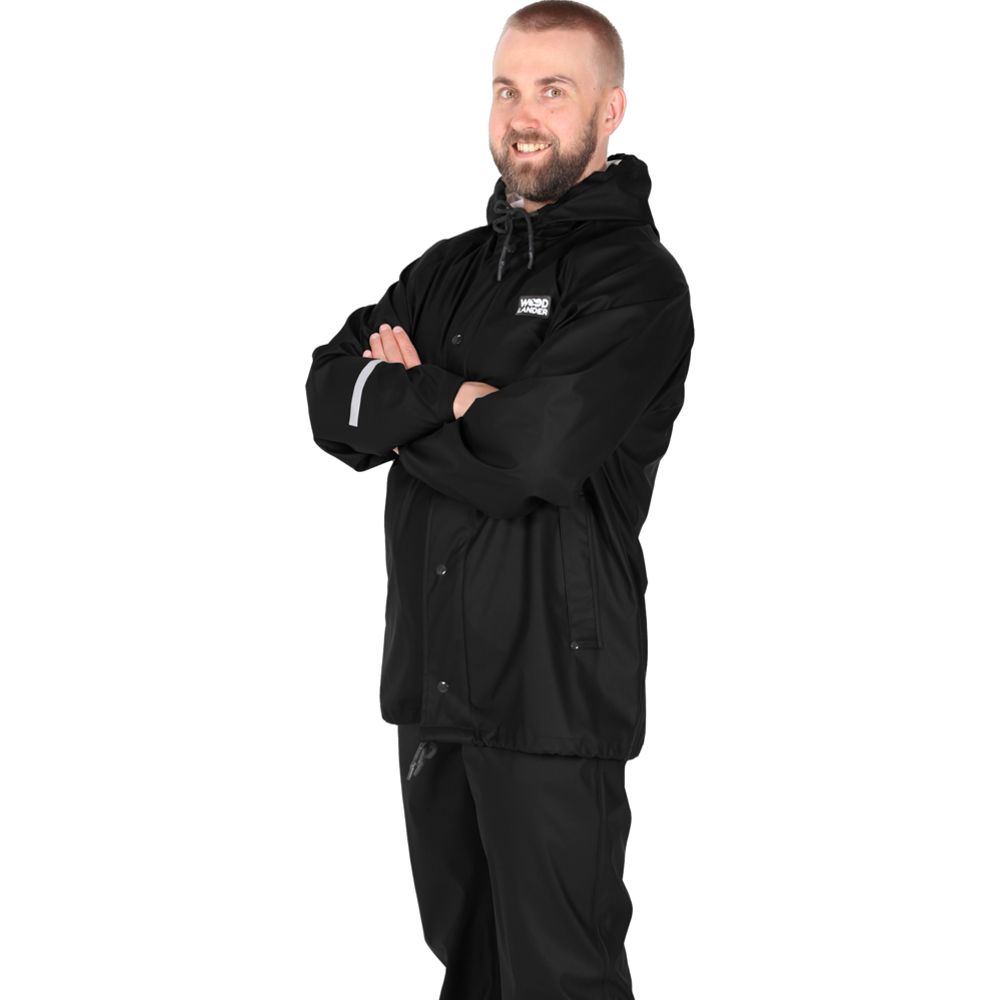 Woodlander Classic regnjacka svart