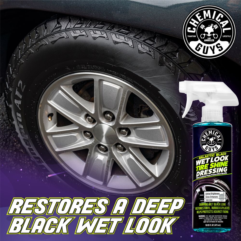 Chemical Guys Galactic Black Wet Look Tire Shine Dressing rengaskiilloke 473 ml