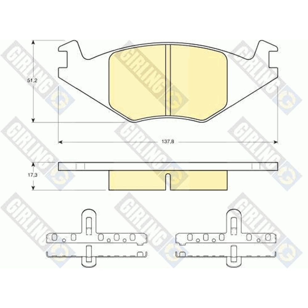 Piduriklotside komplekt 97-22321