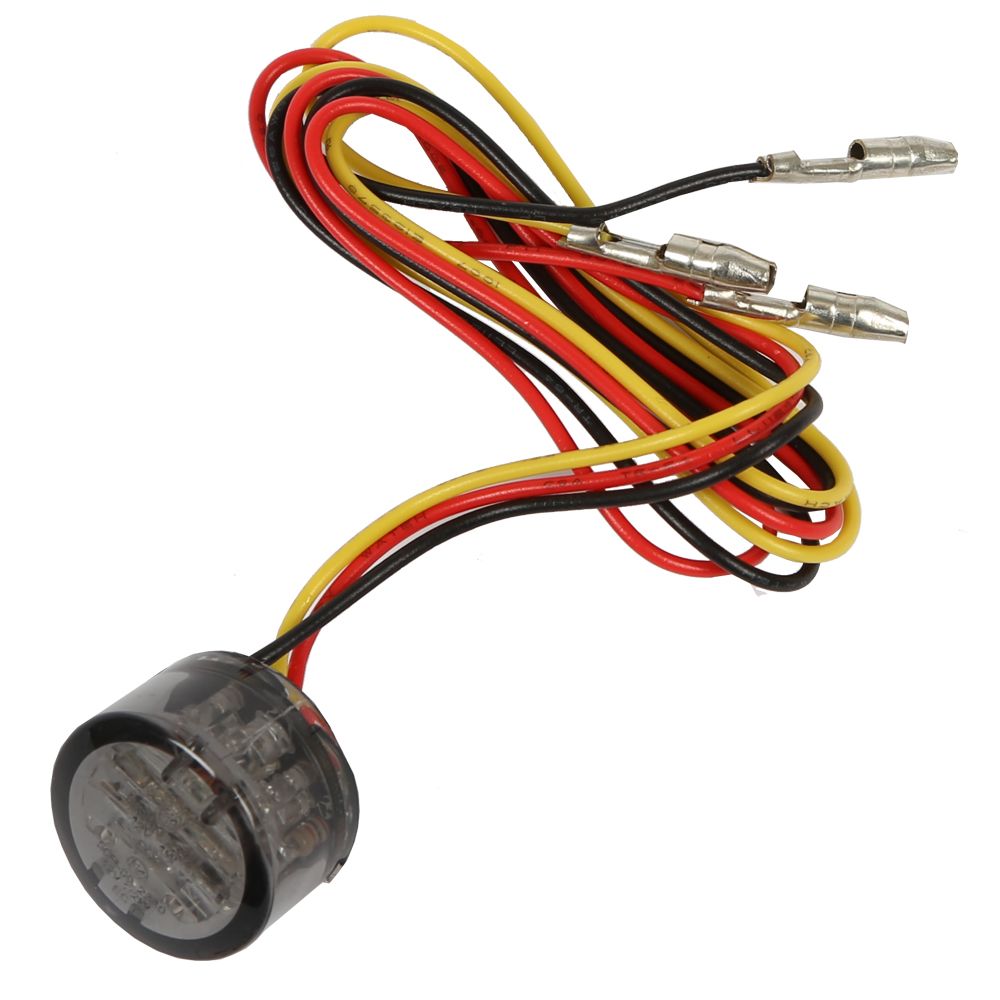 DZ Hardware rund baklampa rökig lins E-godkänd