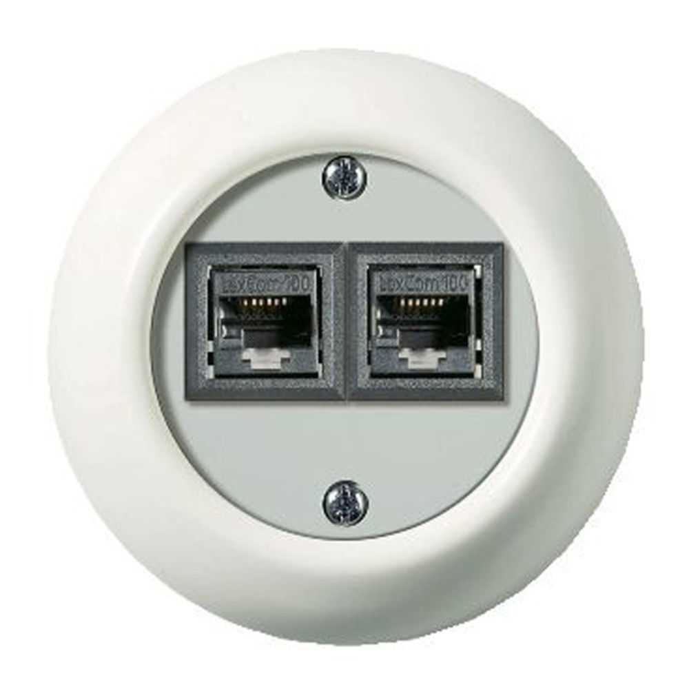 Schneider Electric Renova 2XRJ45 datauttag vit