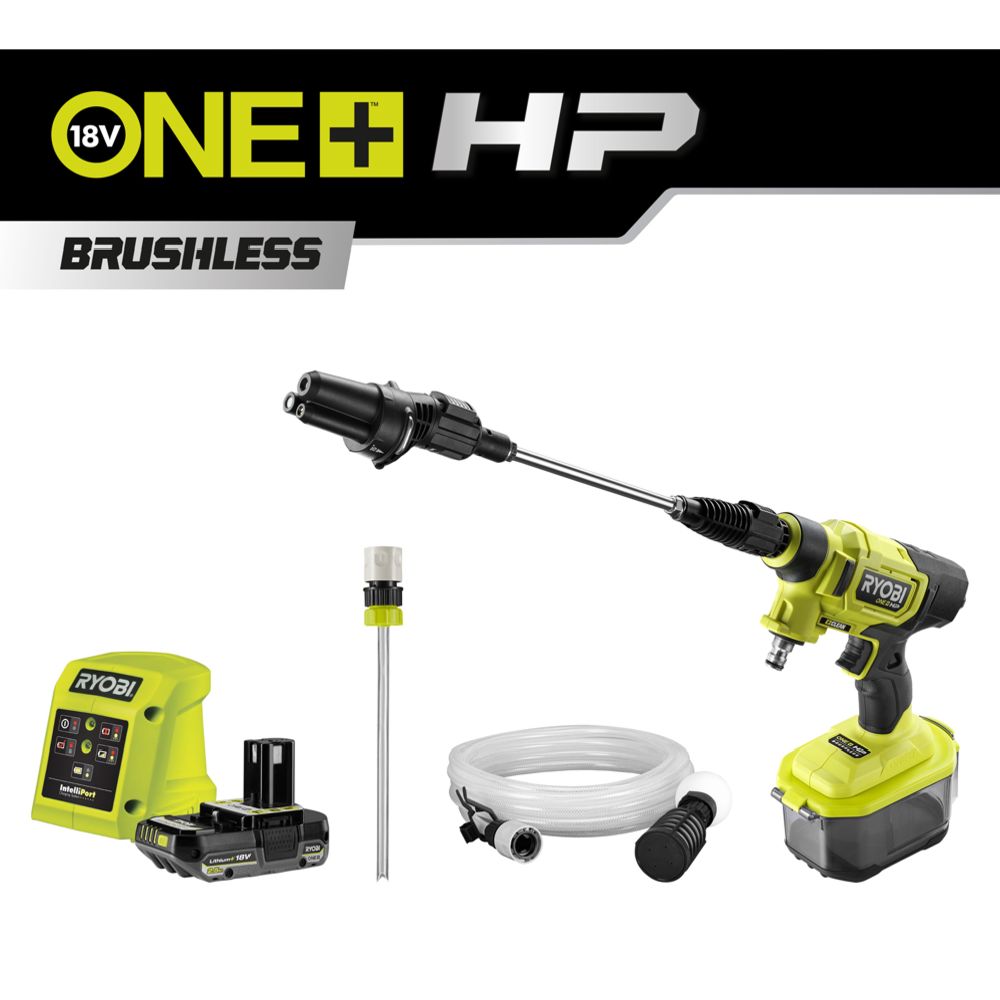Ryobi ONE+ HP akkupainepesuri RY18PWX41A-125 (2,5 Ah)