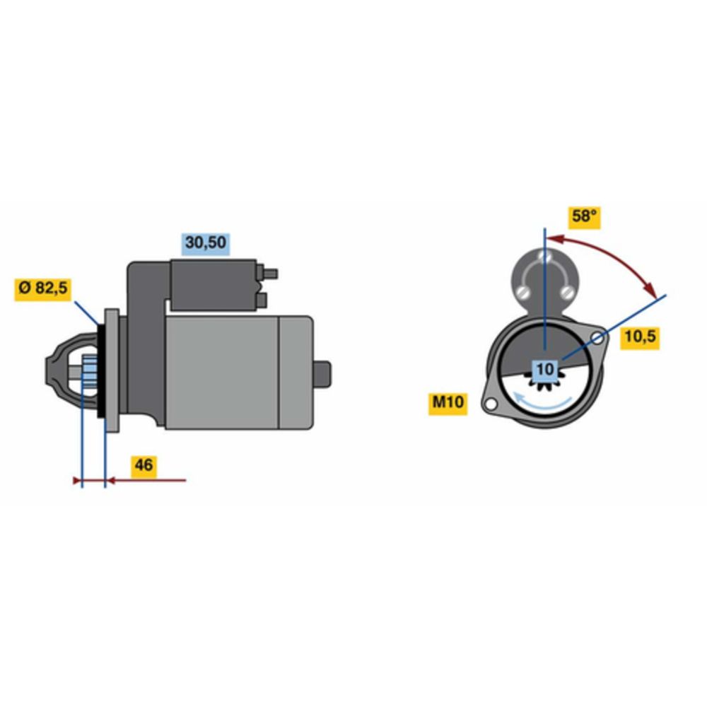 Startmotor 13-2816