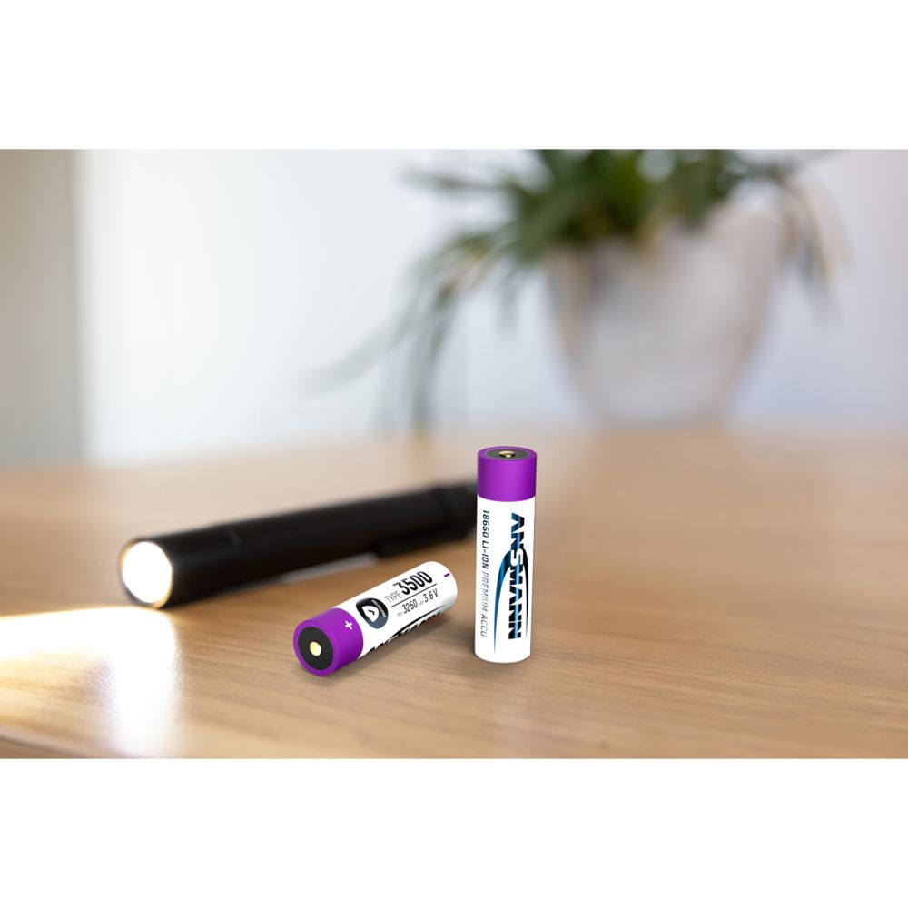 Ansmann 18650 aku 3500 mAh (min 3250 mAh)