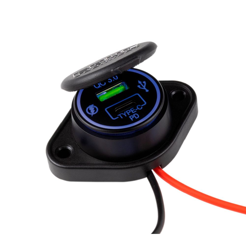 FOUR Connect Vedenpitävä USB-C/A Virta-Adapteri /USB TYPE-C +PD