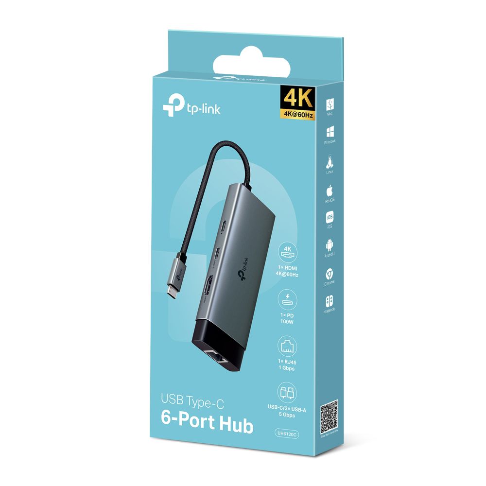 TP-LINK UH6120C 6-ports USB hub