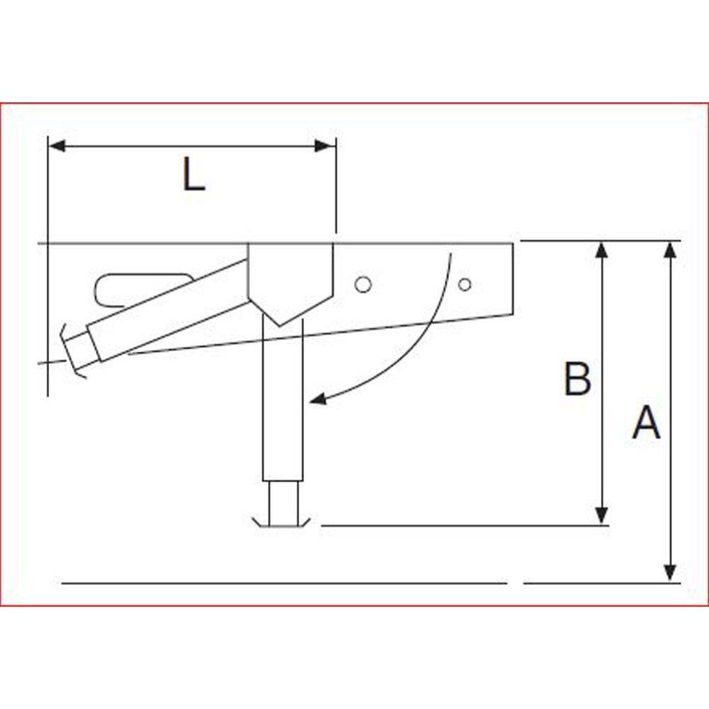 AL-KO stödben för AMC-chassi 320–440 mm