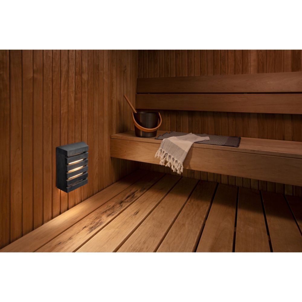 Airam Saunaled SQ 260 LED-saunavalgusti 8W 500 lm must