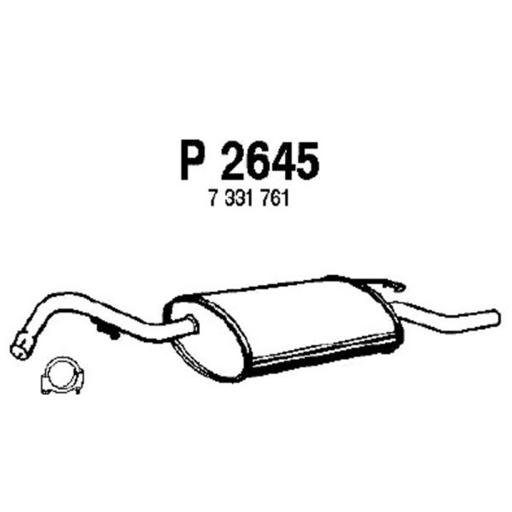 Takaäänenvaimentaja 14-2654