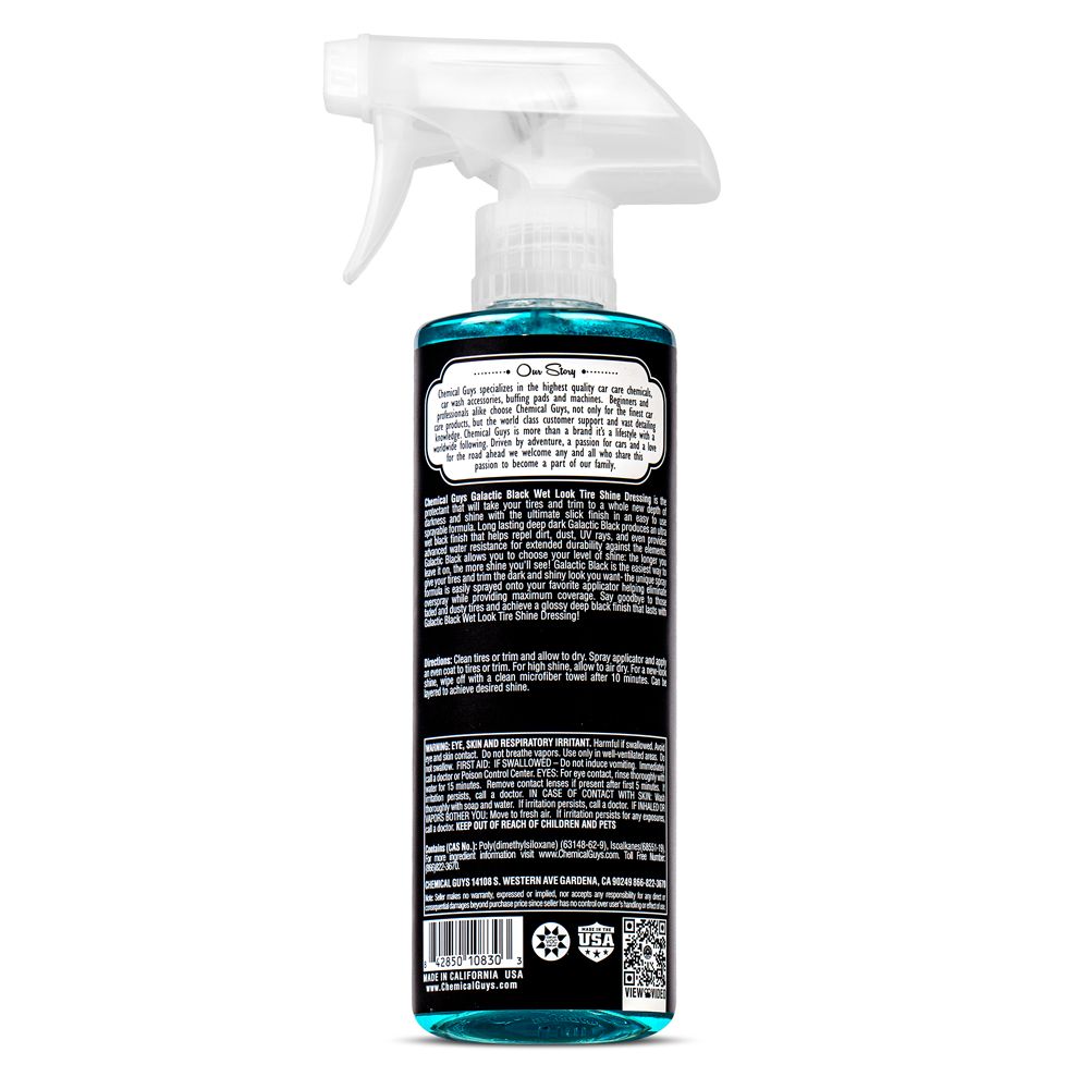 Chemical Guys Galactic Black Wet Look Tire Shine Dressing rengaskiilloke 473 ml