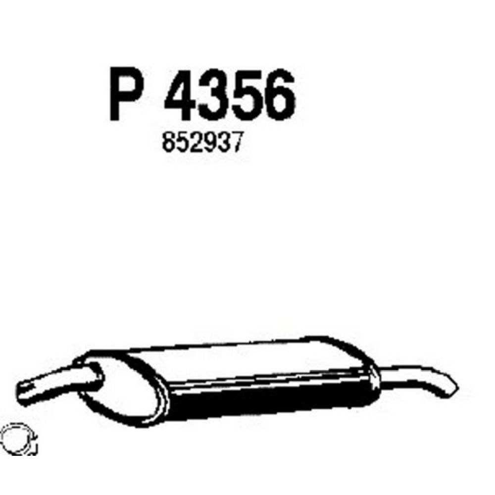 Takaäänenvaimentaja 14-4356