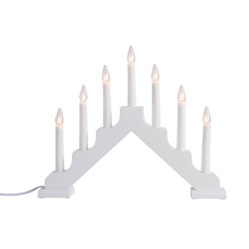 Airam Aina adventsljusstake 7-armad vit