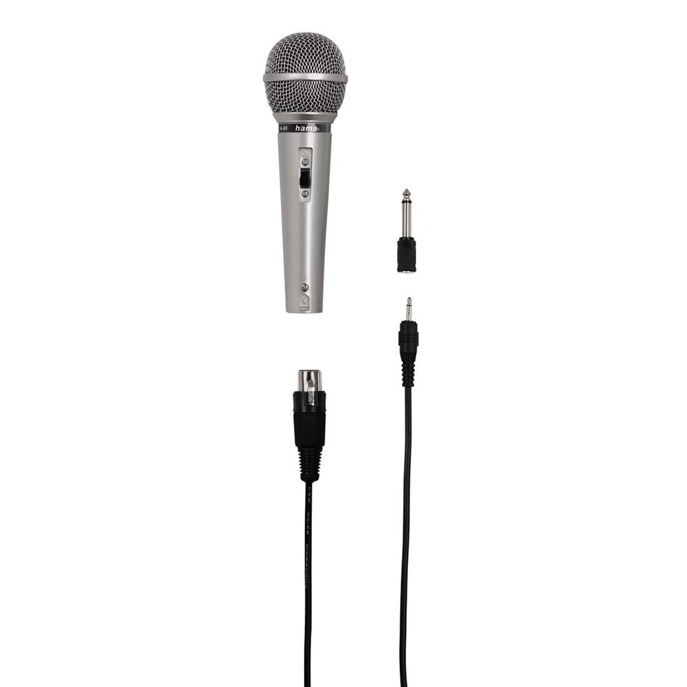 Hama DM 40 dynaaminen mikrofoni 3,5/6,3mm -liitännällä