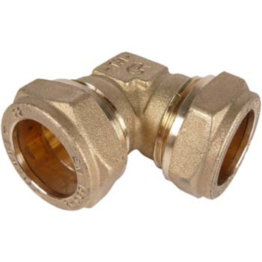 Puserrusliitin kulma 22 mm - 22 mm