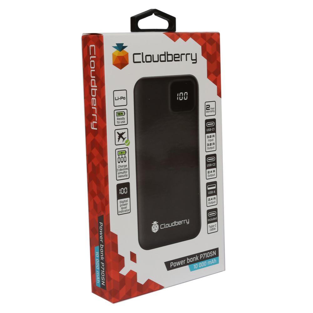 Cloudberry varavirtalähde 10 000 mAh