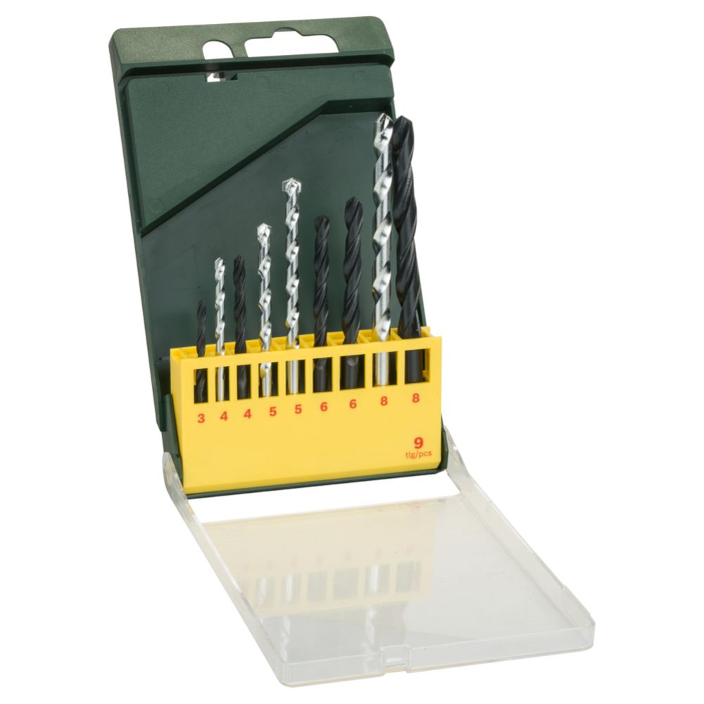 Bosch metalli-/kiviporanteräsarja 9 osaa