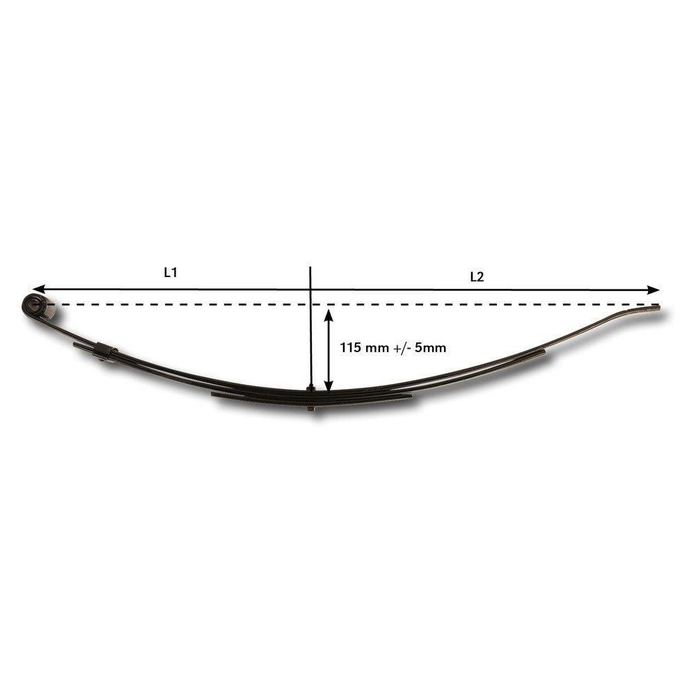 Bladfjäder 650 kg 5-blad