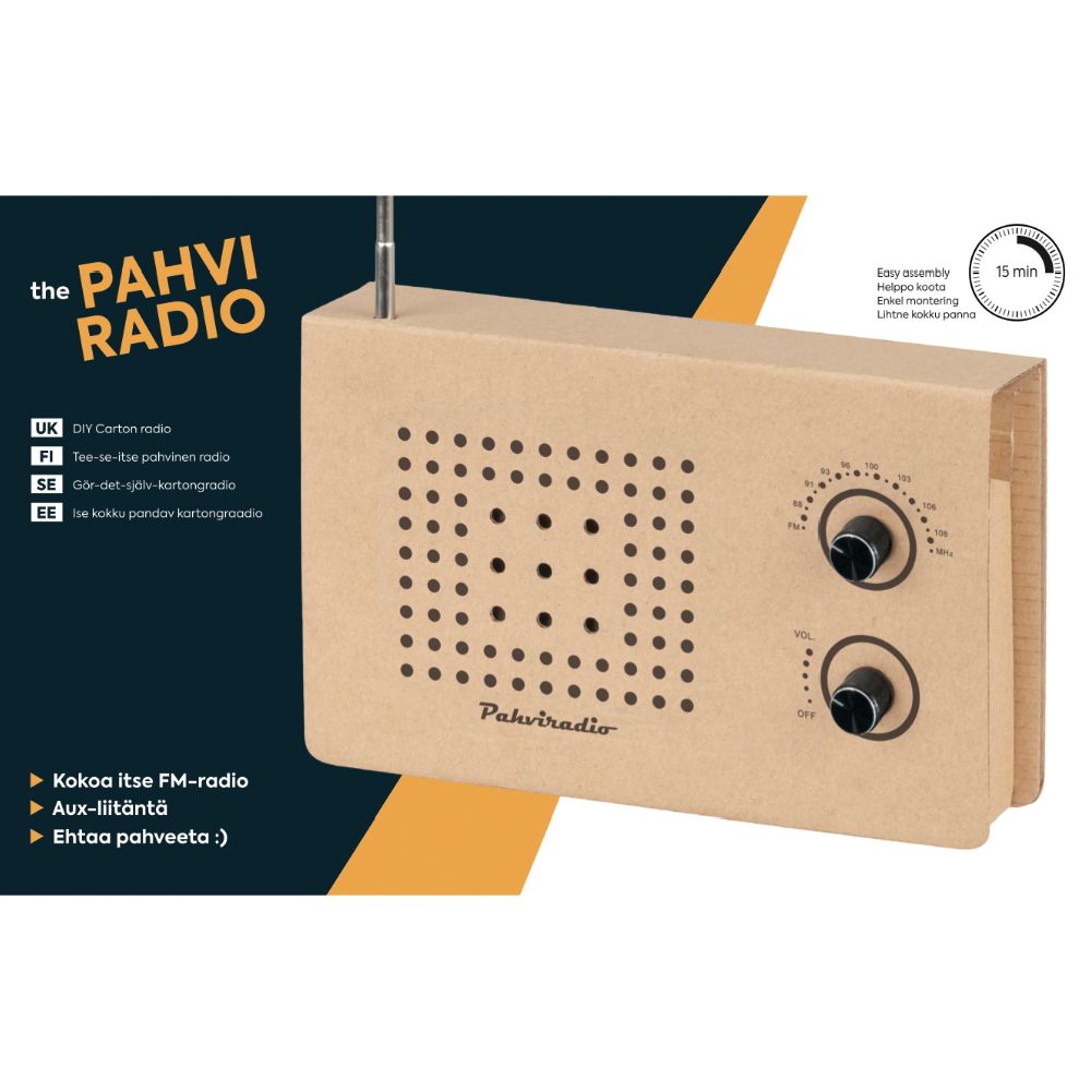 Waltter tee-se-itse pahviradiosarja
