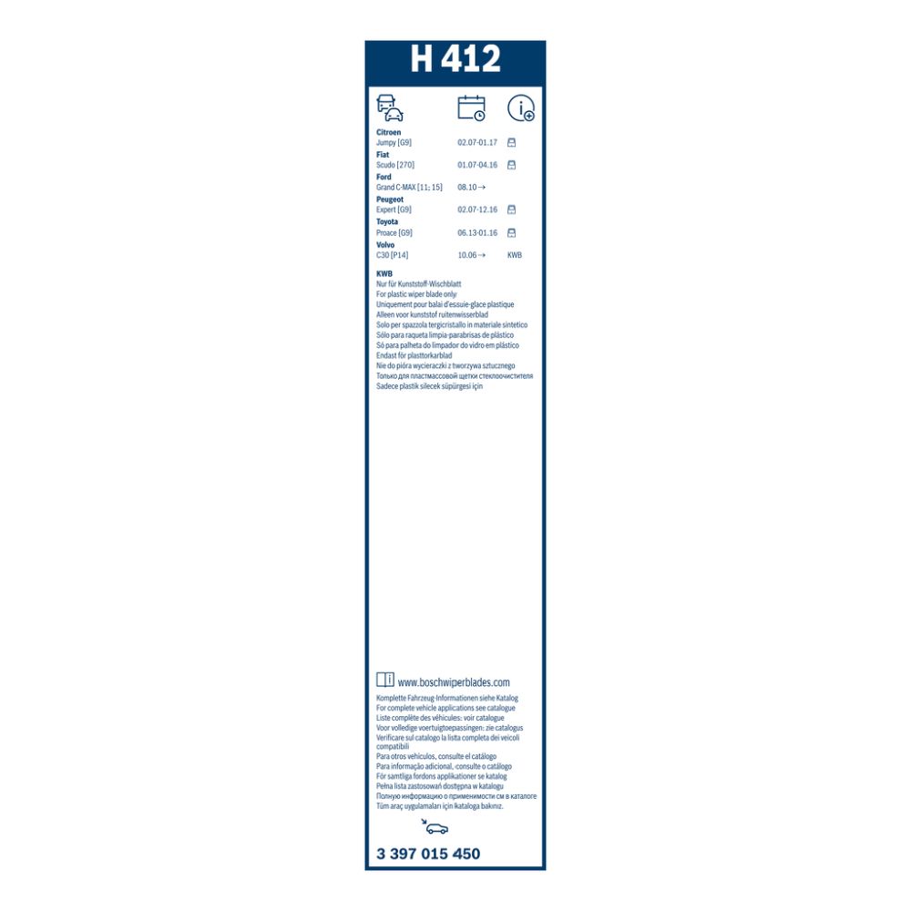 Bosch H412 tagumine kojamees, 40 cm