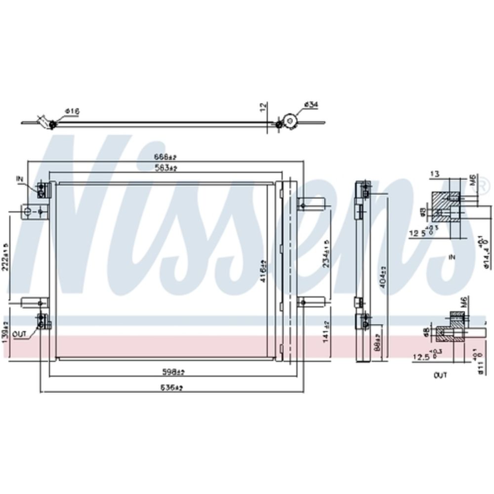 Ilmastointilaitteen lauhdutin 30-8439