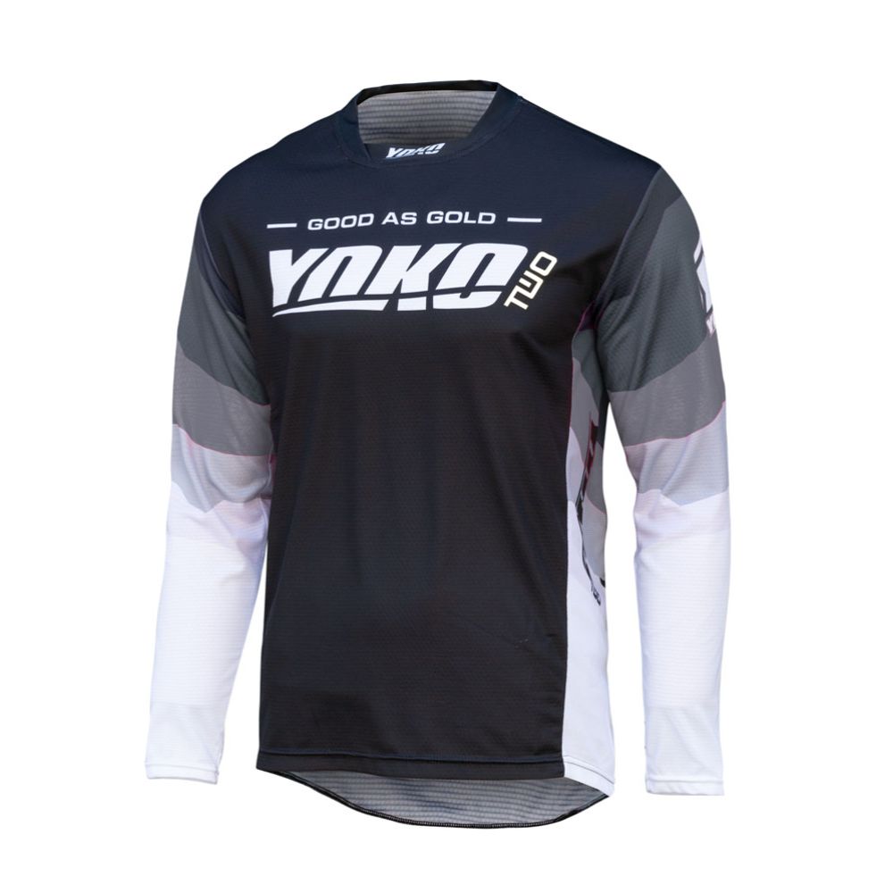 Yoko Two crosströja svart/vit/grå