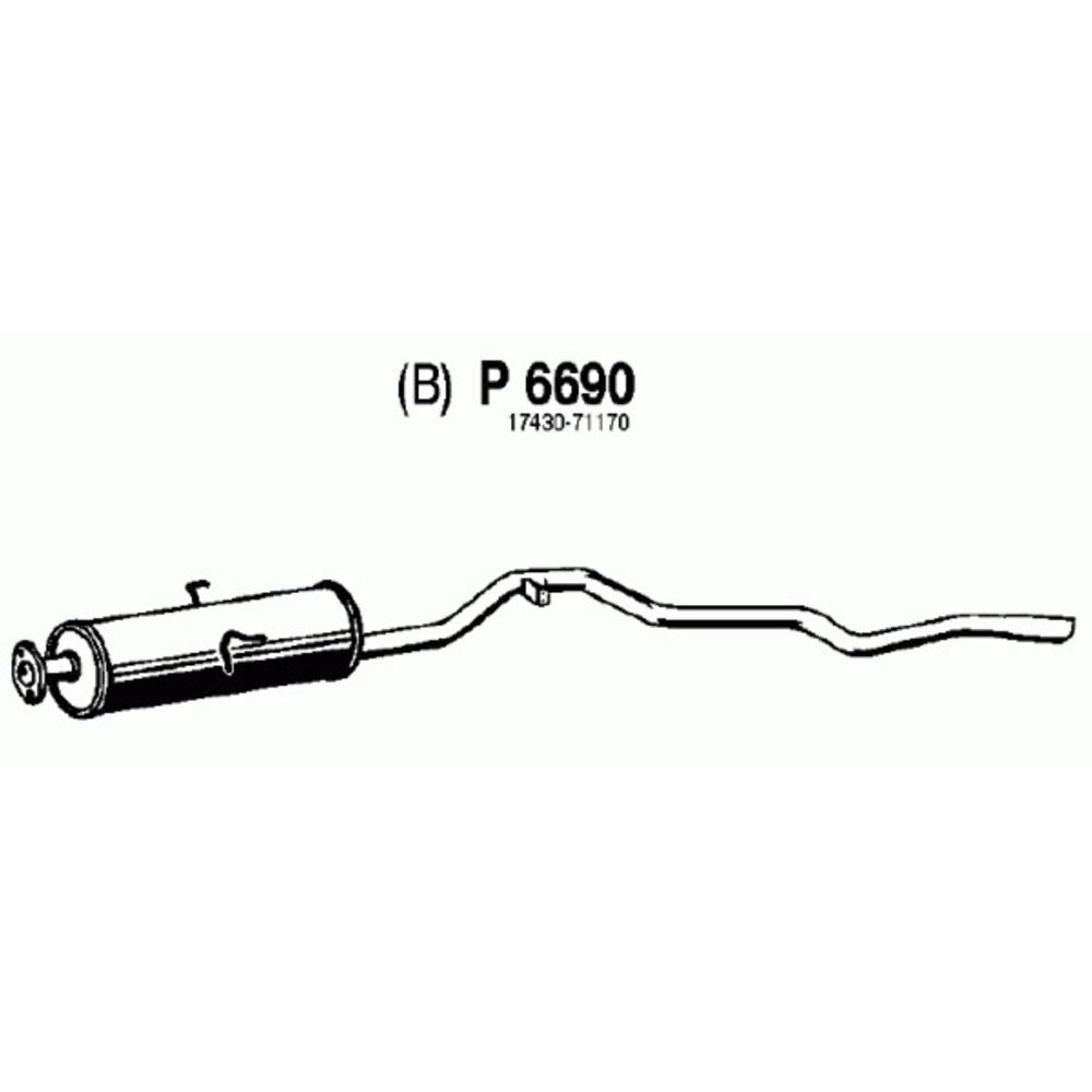Mittljuddämpare 14-6690