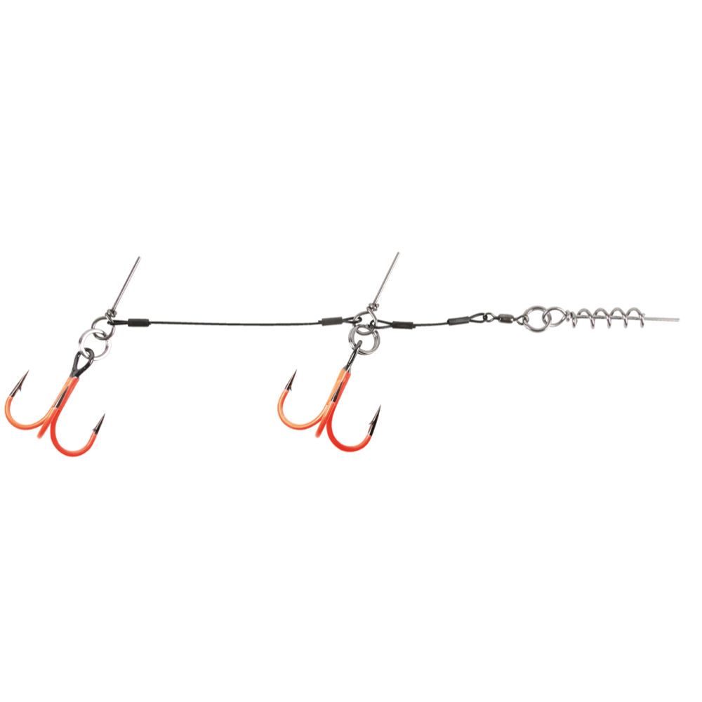 CWC Pro UV orange stinger gäddrigg
