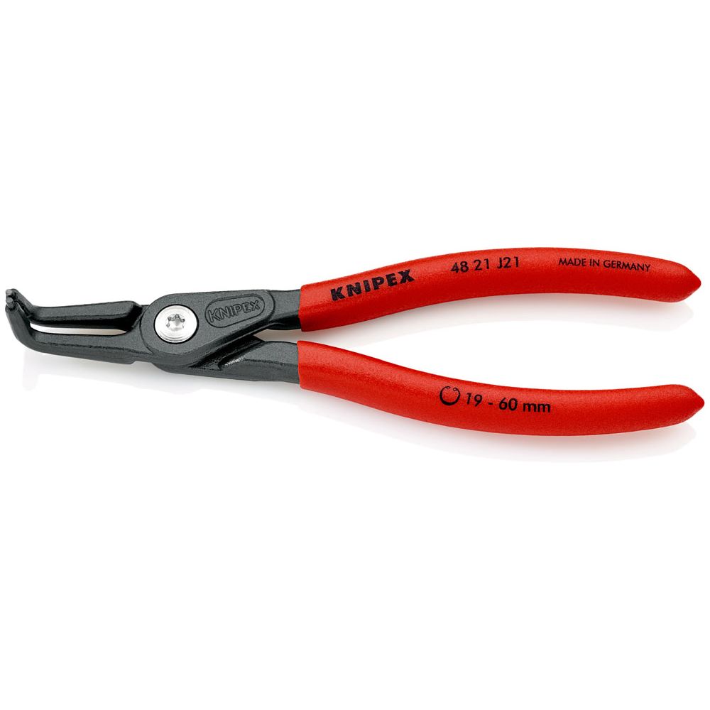Knipex® 48 21 J21 böjd låsringstång, invändig 19–60 mm 180 mm