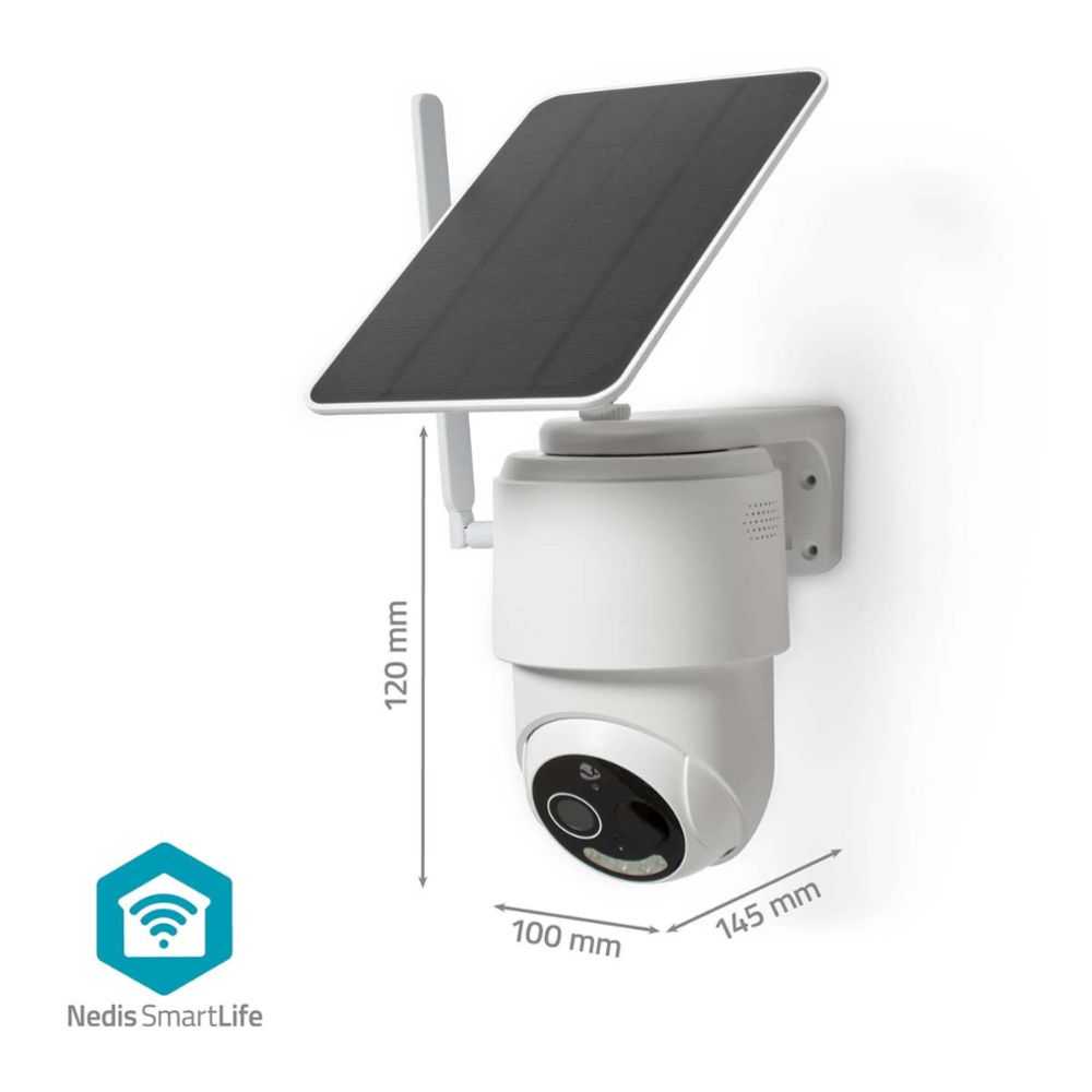 Nedis SmartLife 4G valvontakamera ulkokäyttöön käännettävä Full HD 1080p