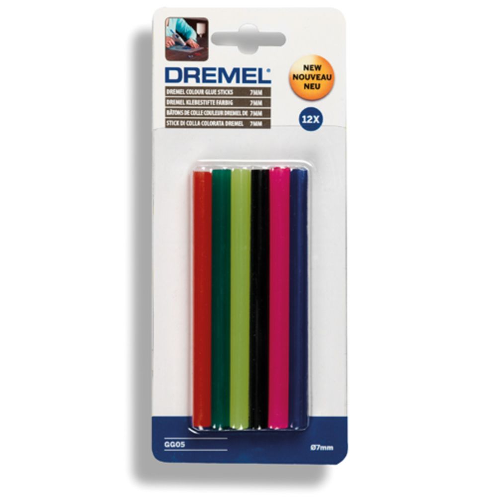 Dremel® GG05 kuumliimipulk värviline 105 °C - 140°C 100 x 7 mm 12 tk