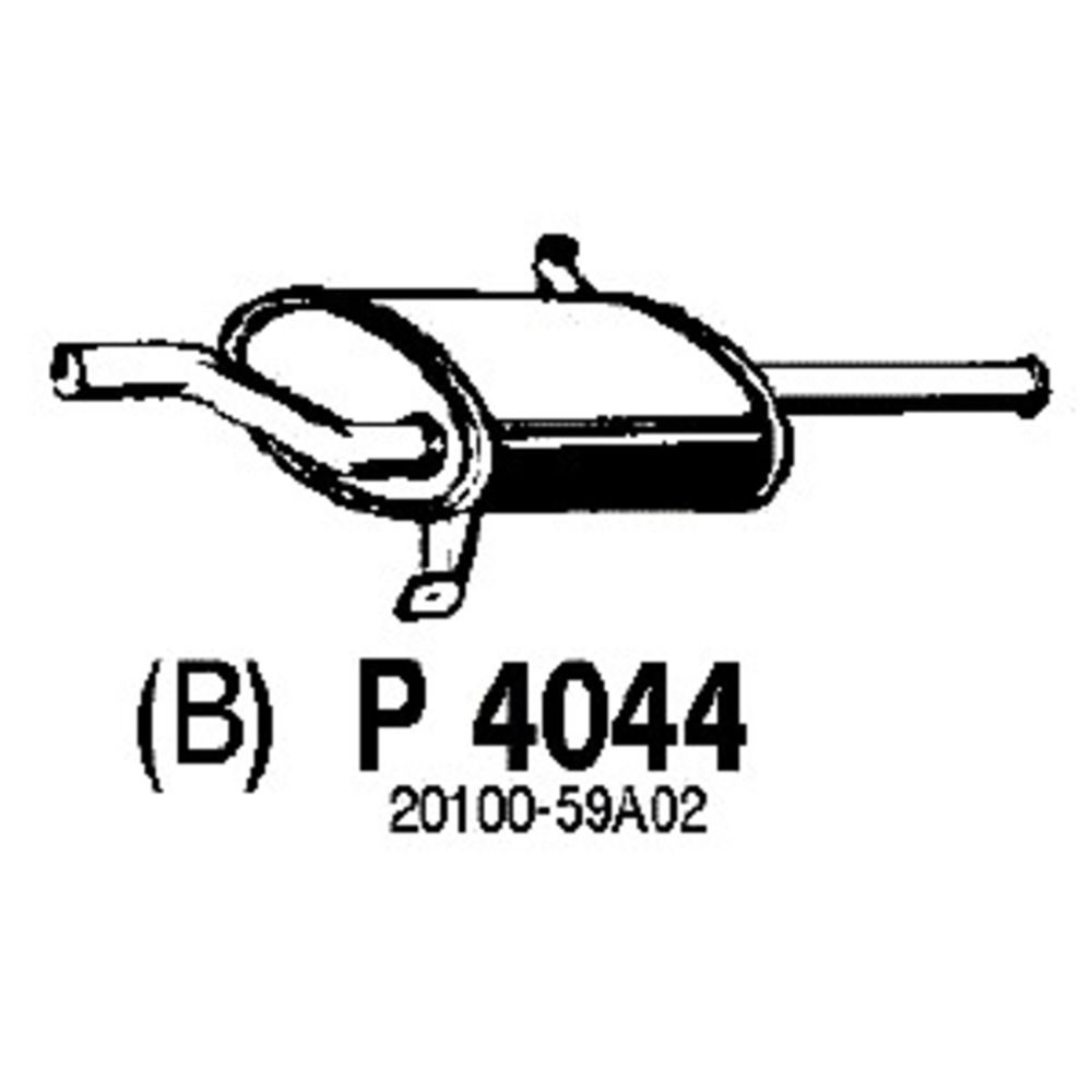 Takaäänenvaimentaja 14-4044