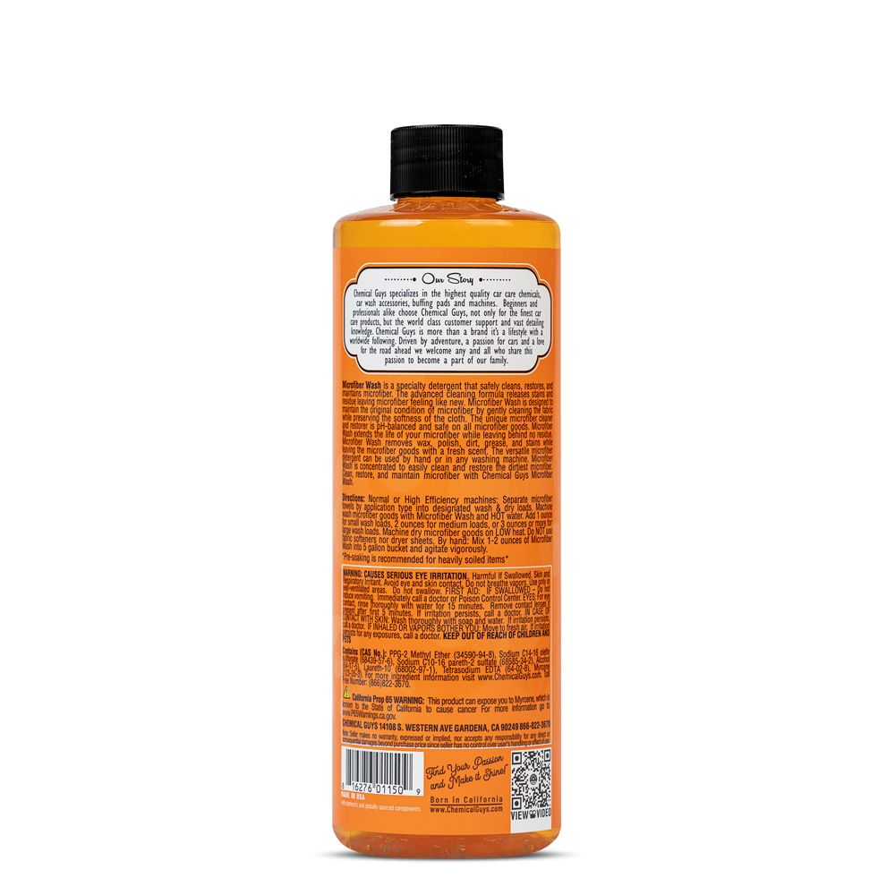 Chemical Guys Microfiber Wash mikrokuituliinojen pesuaine 473 ml