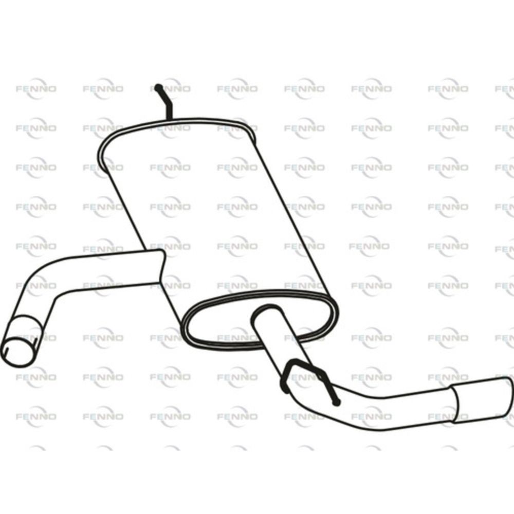 Bakre ljuddämpare 14-00299