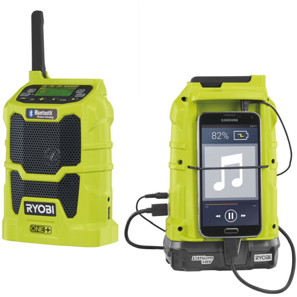 Ryobi ONE+ akkutyömaaradio Bluetooth R18R-0 runko
