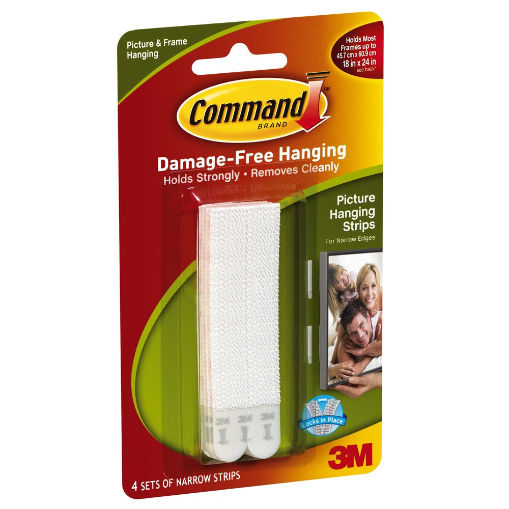 3M Command 17207 monteringsstrips 13 x 93 mm 4 st.