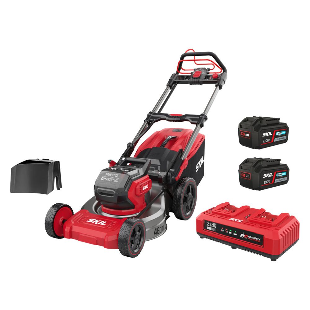 SKIL gräsklippare självgående 46 cm 0150 BA (2 x 4,0 Ah)