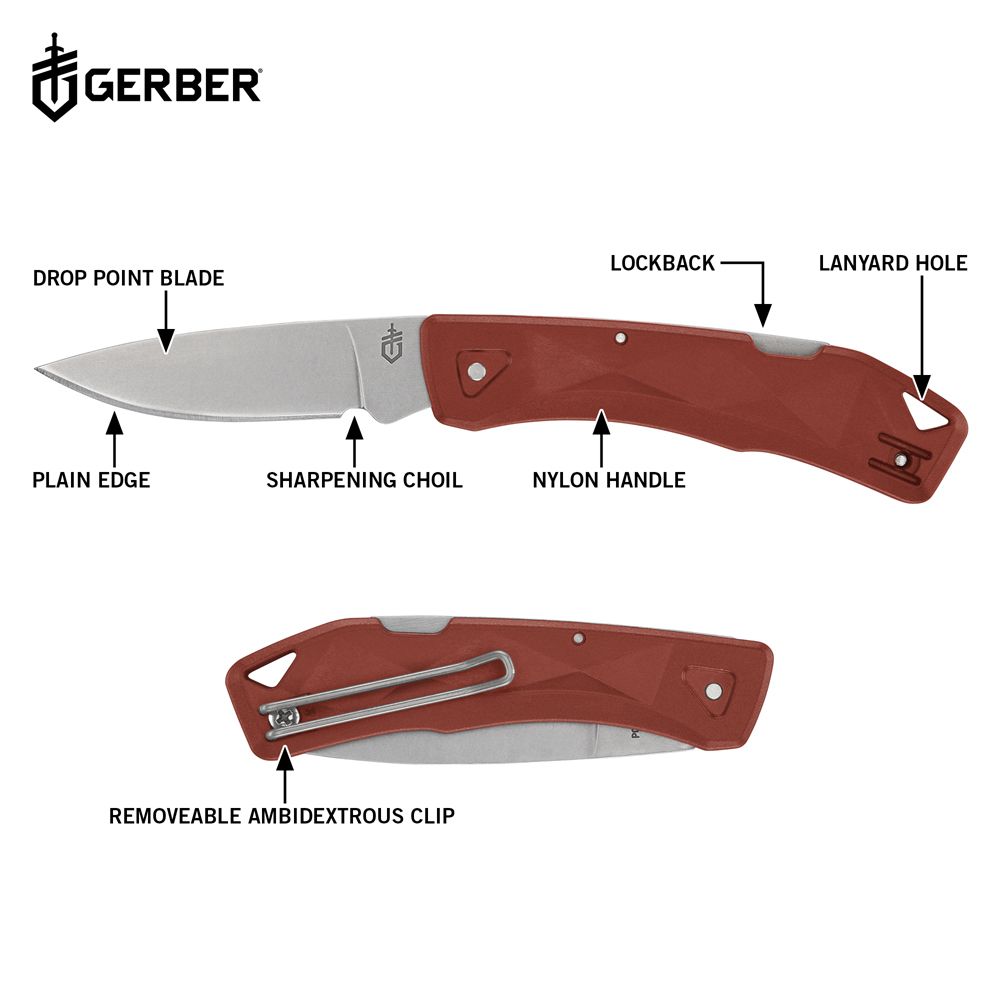Gerber LST Ultra taittoveitsi, punainen
