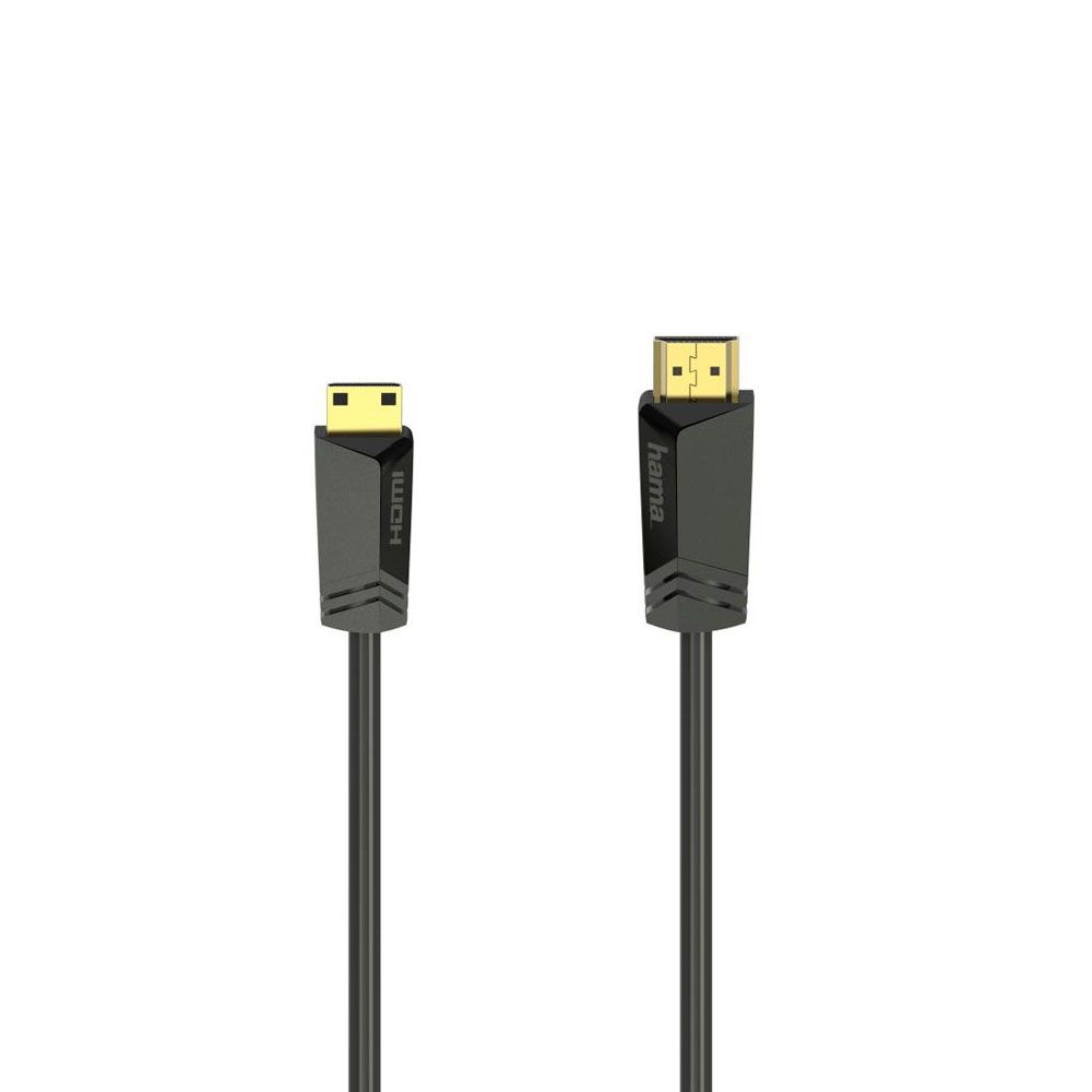 Hama HDMI kaabel, HDMI isane - HDMI Type-C (Mini) isane, 4K, Ethernet, 1,5 m