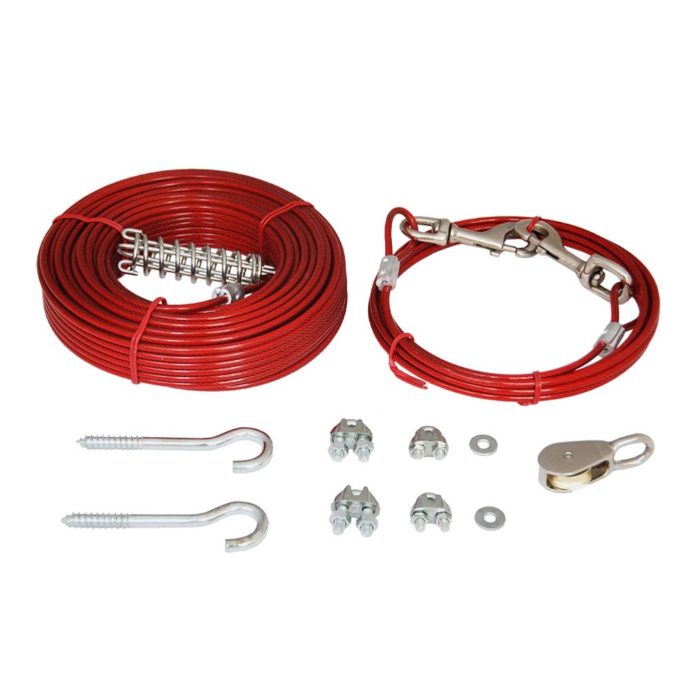 Dog-Run jooksutrossi komplekt L 30 m