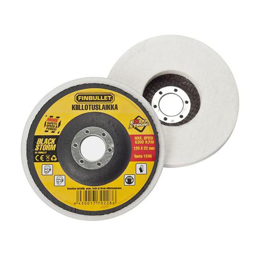 Metallpoleringsskiva 125 mm