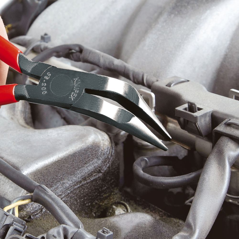 Knipex® 38 71 200 kärkipihdit 70° taivutettu 200 mm