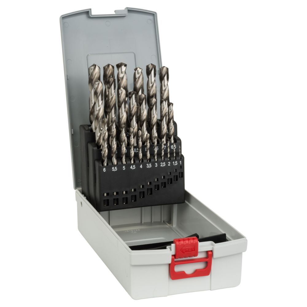 Bosch ProBox metalliporanteräsarja 1-13 mm DIN 338 HSS-G 25 kpl