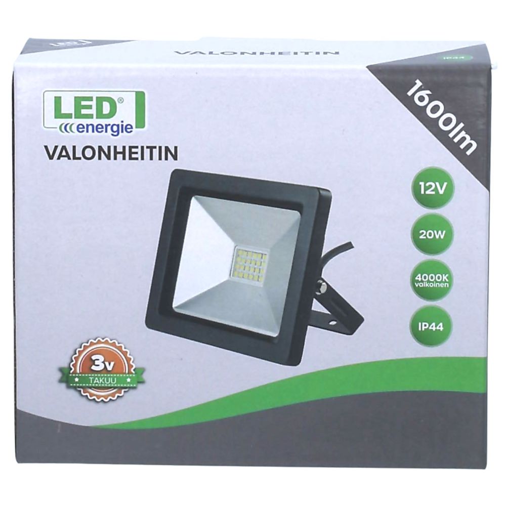 Led Energie prožektor, 12 V, 20 W, 4000 K, 1600 lm, IP44