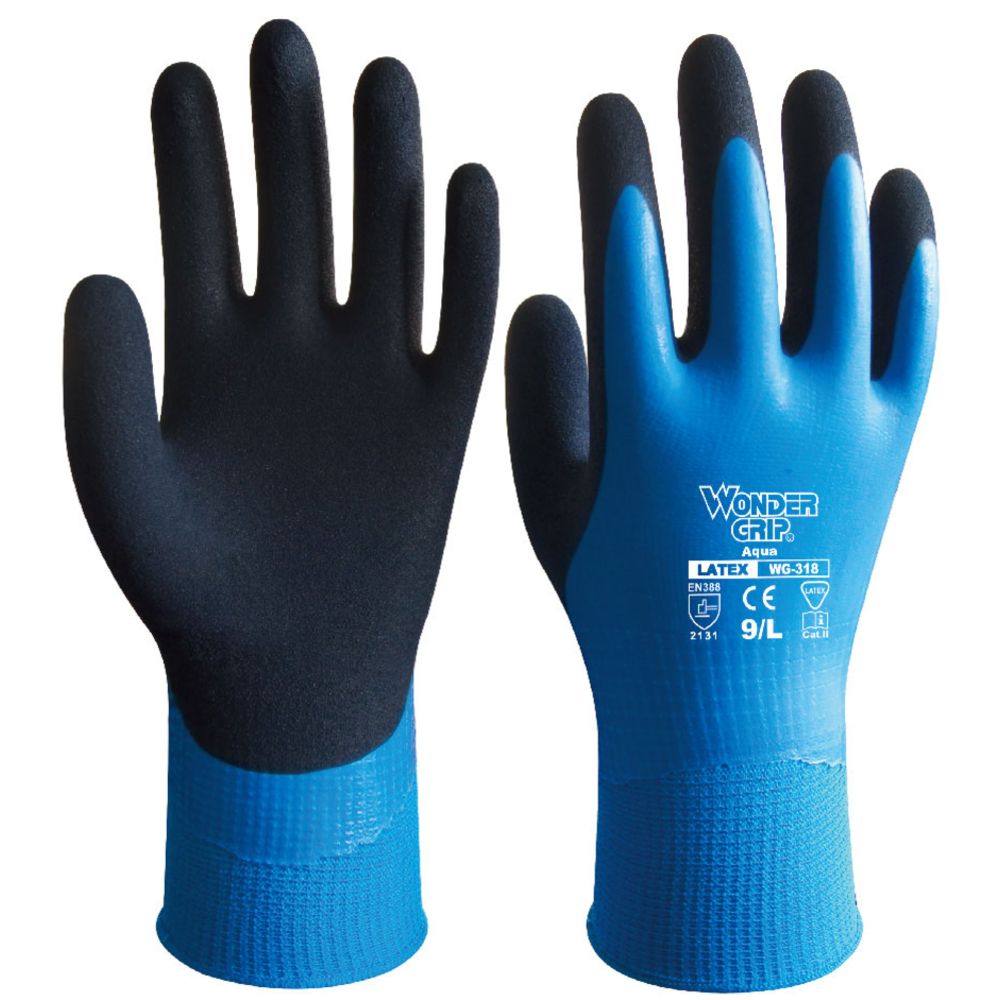 Wonder Grip Aqua arbetshandskar