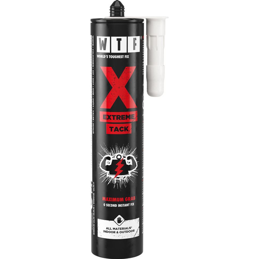 WTF® X Extreme Tack monteringslim flexibelt vit 290 ml