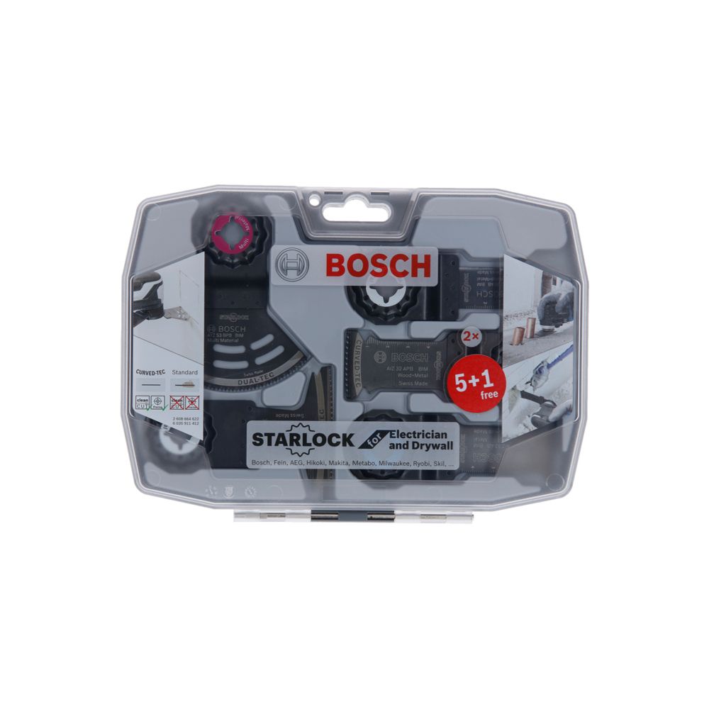 Bosch Starlock-sarja sähköasennukseen ja kipsilevyille 6 osaa